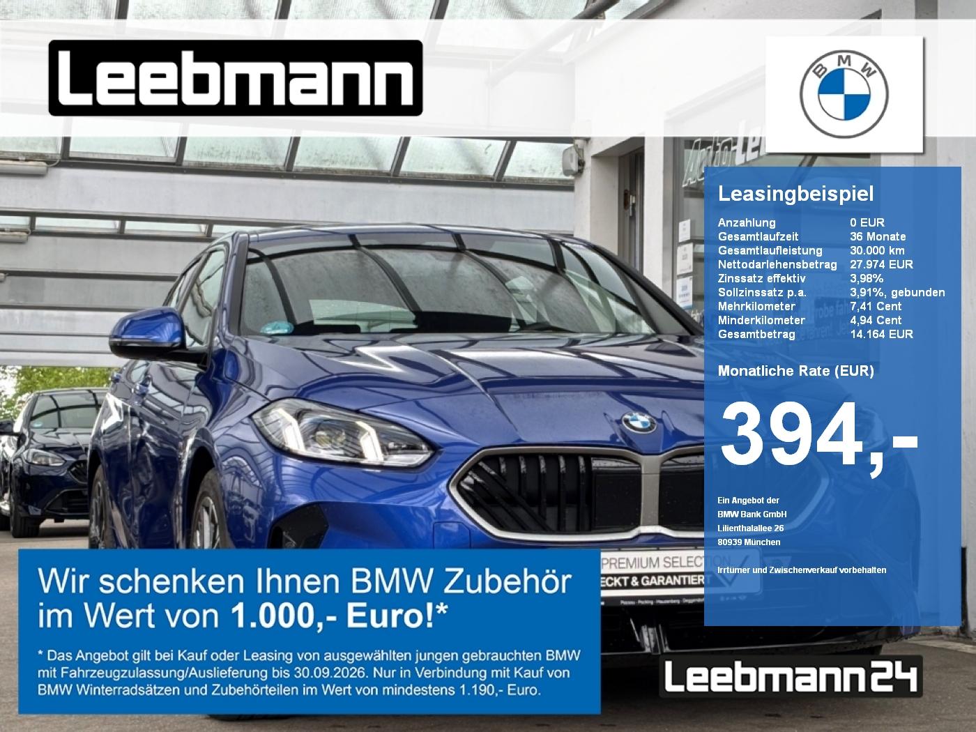 BMW 120 M-Sport Panorama Finanzierung ab 0,99%