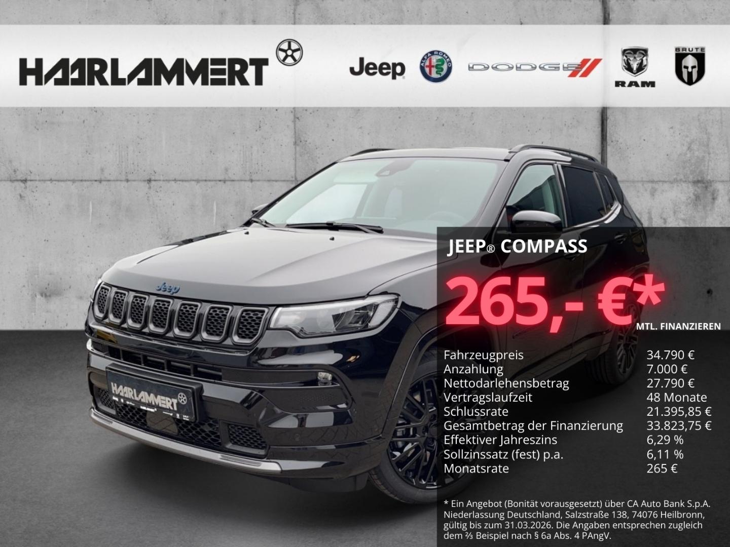Jeep Compass S 4WD PHEV PANORAMA+PDC+KAMERA+SHZ+CARPL