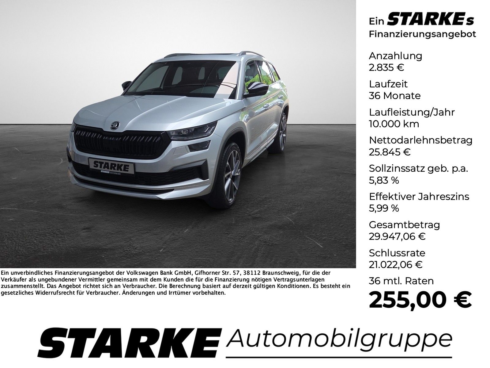 Skoda Kodiaq  2.0 TDI DSG 4x4 Sportline 3,3t AHK  Pano