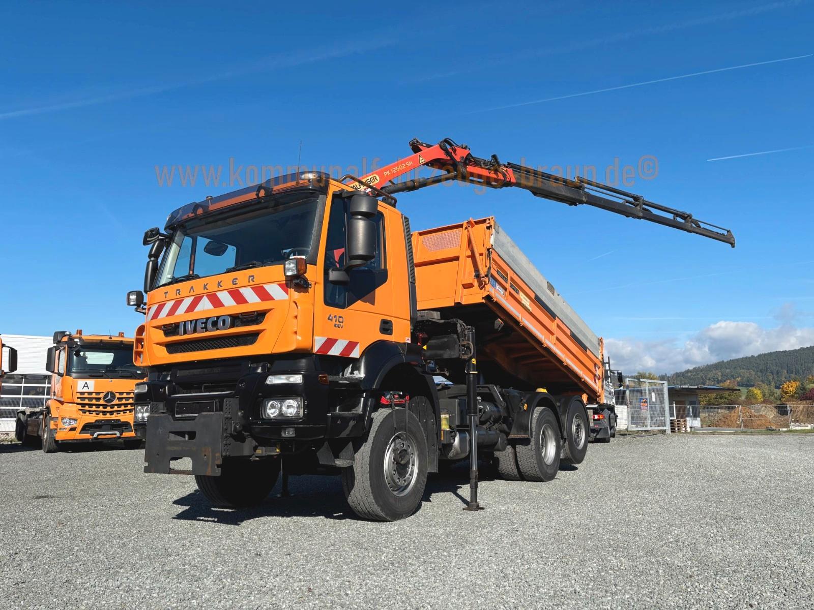 Iveco Trakker 410 EEV 6x4-4*Allrad*Funk Kran*Kommunal
