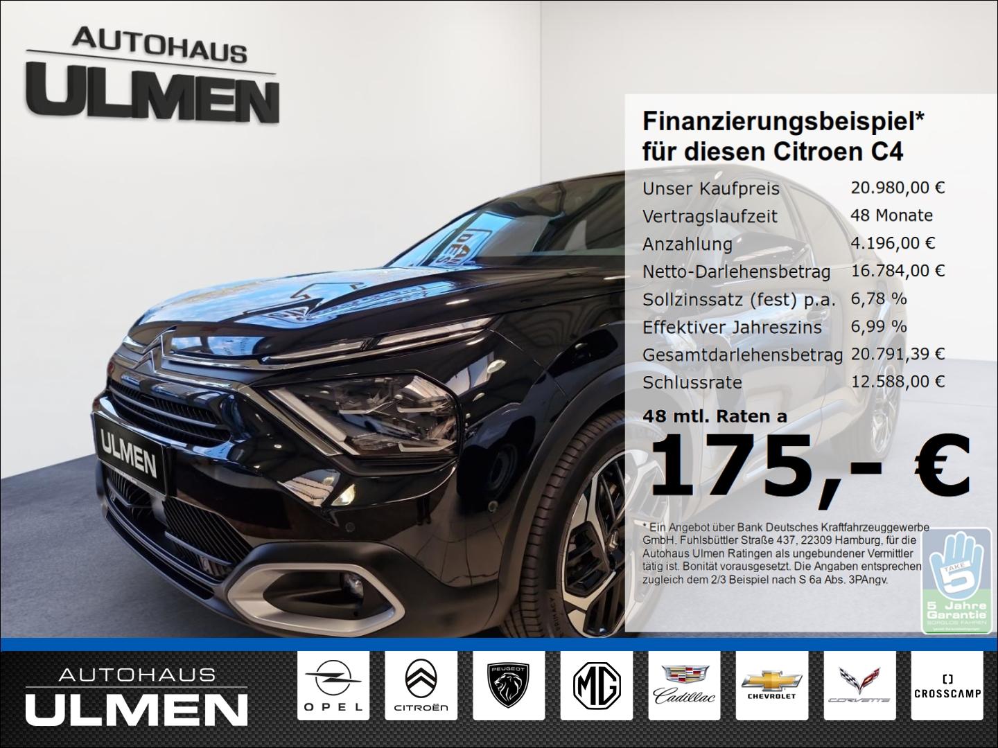 Citroën C4 Shine 130 Navi 360 Kamera LED Apple CarPlay A