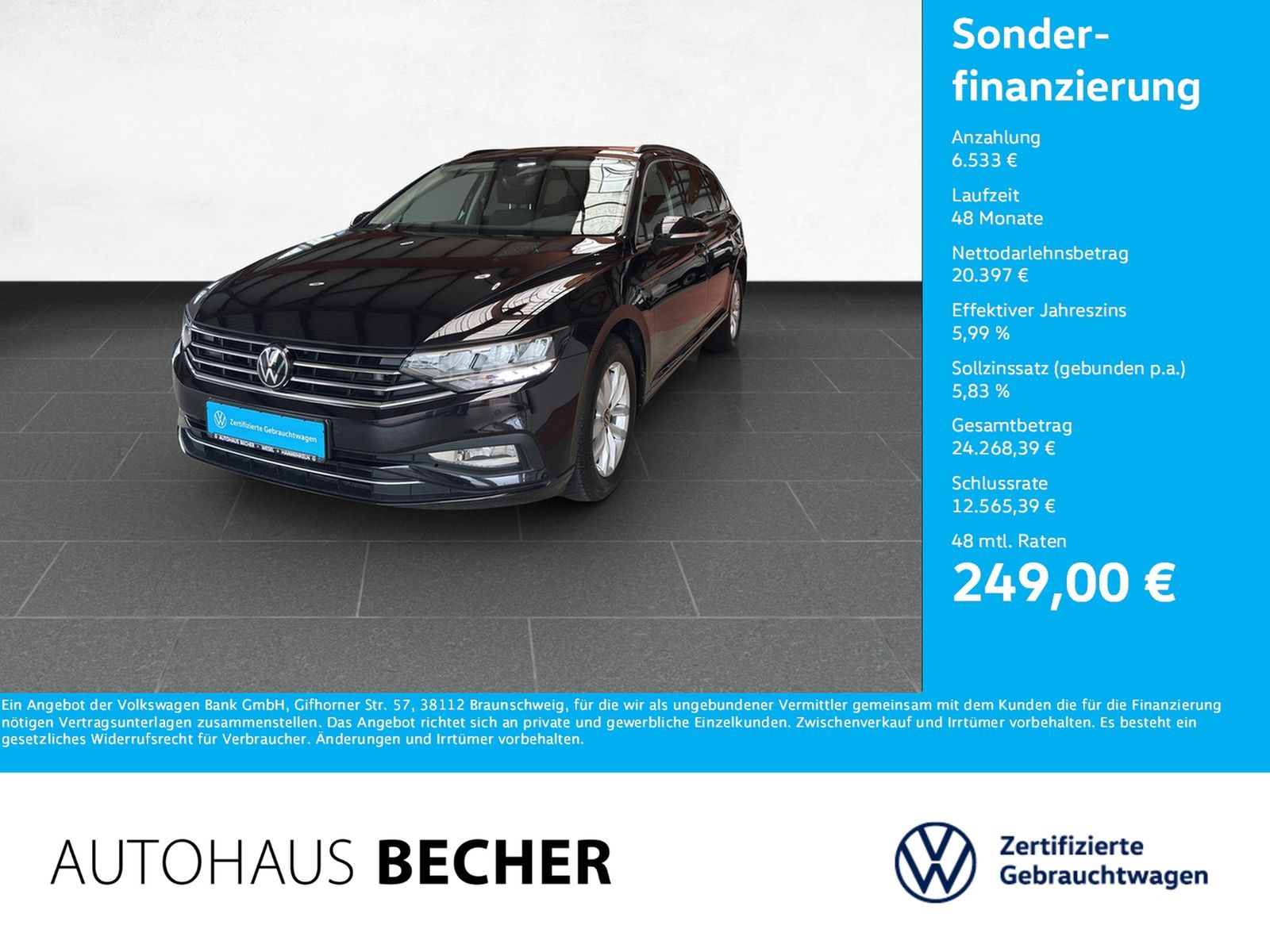 Volkswagen Passat Variant Business 2.0 TDI DSG AHK Navi foto 1