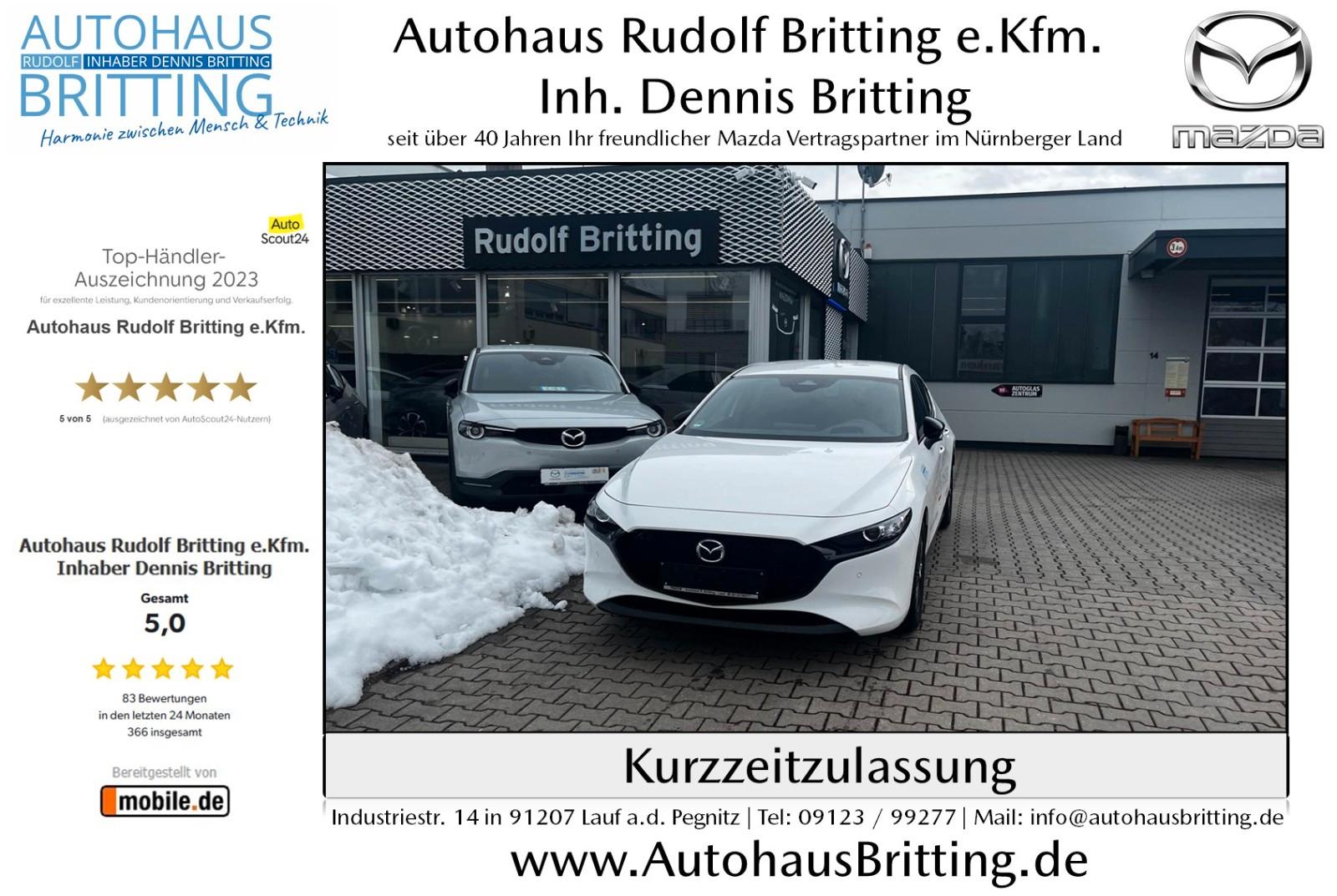 Mazda 3 Benzin 140PS 6GS Homura Navi PDC SHZ