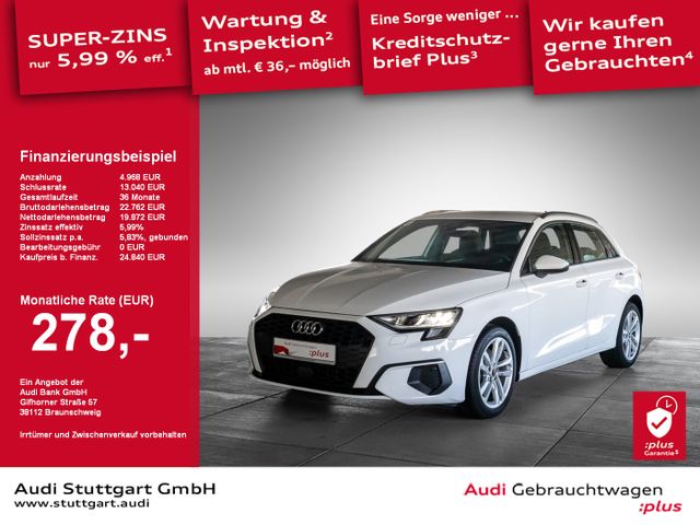 Audi A3 Sportback 30 TFSI Keyless virtCo PDC+Kamera