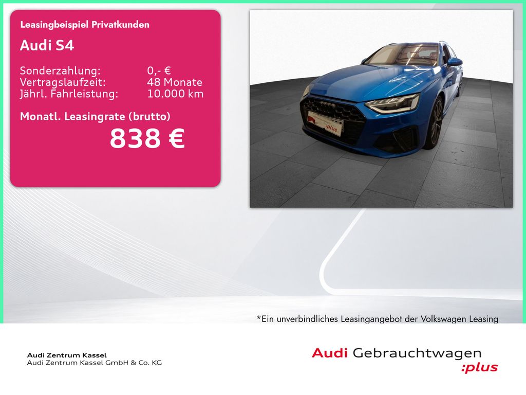 Audi S4 Av. 3.0 TDI qu. Matrix Pano B&O AHK HuD 360°