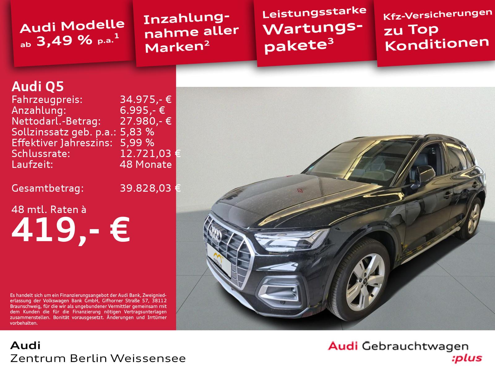 Audi Q5 40 TDI S-TRO*QUA*LED*360*ACC*NAVI*SHZ*APP*PDC