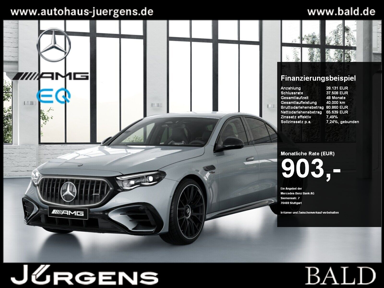 MERCEDES-BENZ E 53 4M AMG+Drivers P+Burm4D+AHK+Night+Sound