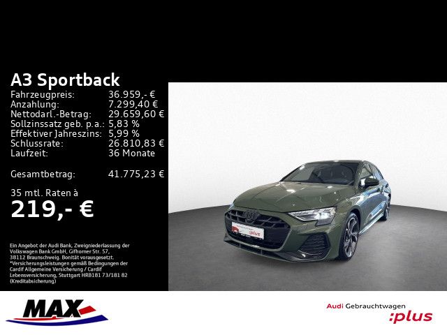 A3 Sportback 35 TDI S LINE MATRIX+SONOS+AHK+HUD