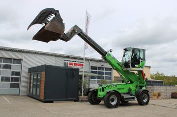 SENNEBOGEN 355 E-Vollgummireifen-Greifschaufel-Teleskop-TOP