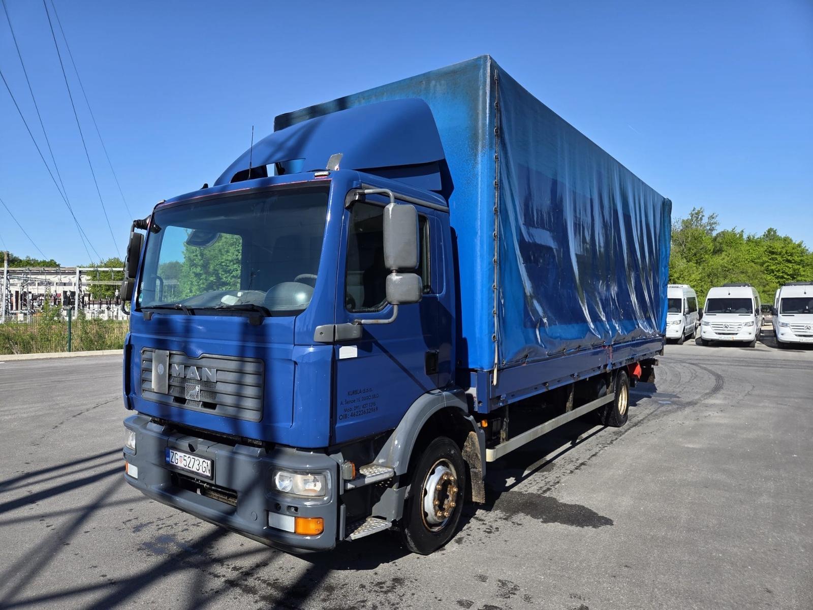 MAN TGM 12.240 LE 14.220 PRITSCHE MIT PLANE LBW