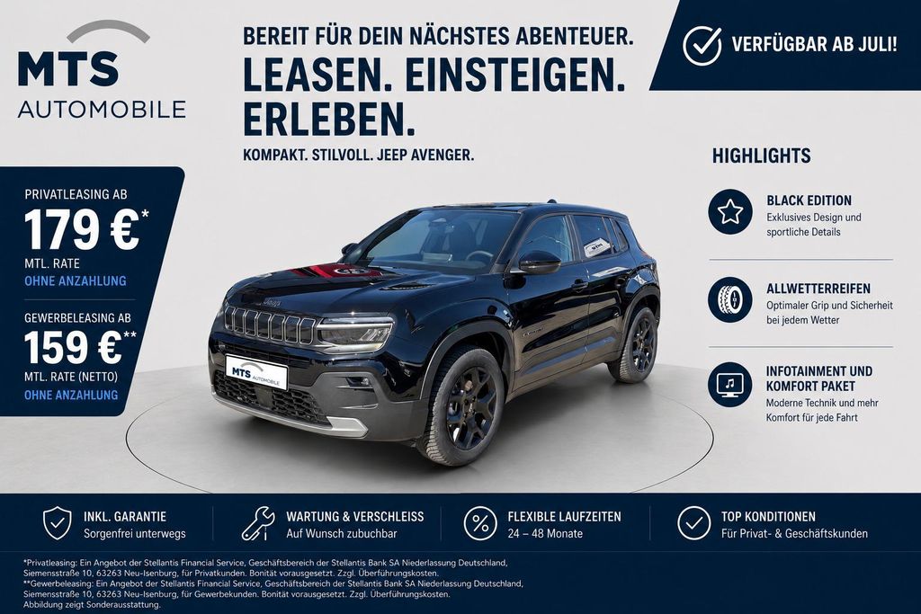 Jeep Avenger BLACK EDITION DCT6*Allwetter*Navi*SHZ*