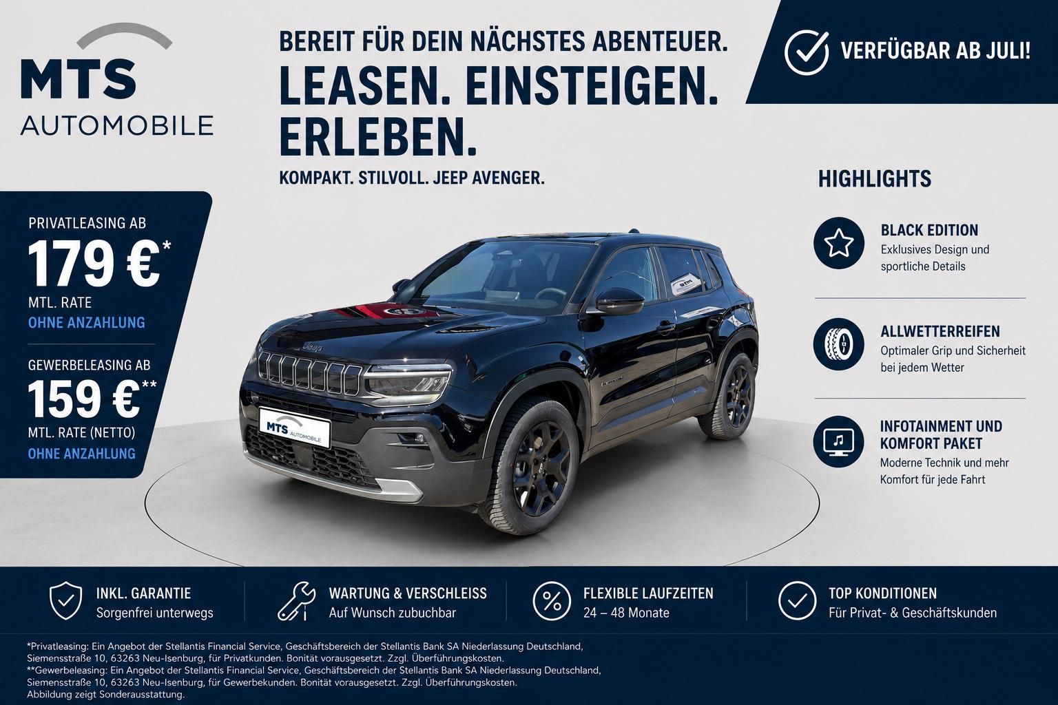 Jeep Avenger BLACK EDITION DCT6*Allwetter*Navi*SHZ*