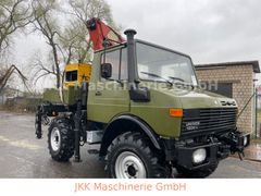Unimog DB U1000/424 L Pritsche mit Kran Meiller RS
