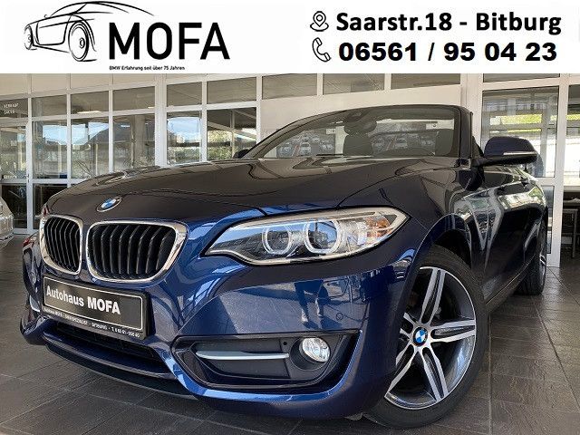 BMW 218i Cabrio SPORT LINE NAVI XENON PDC HiFi USB