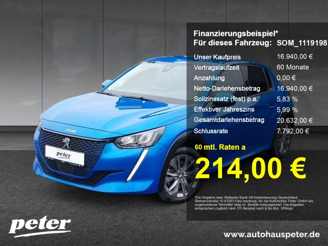 Peugeot e-208 Allure 136 Navi+SH+Kamera