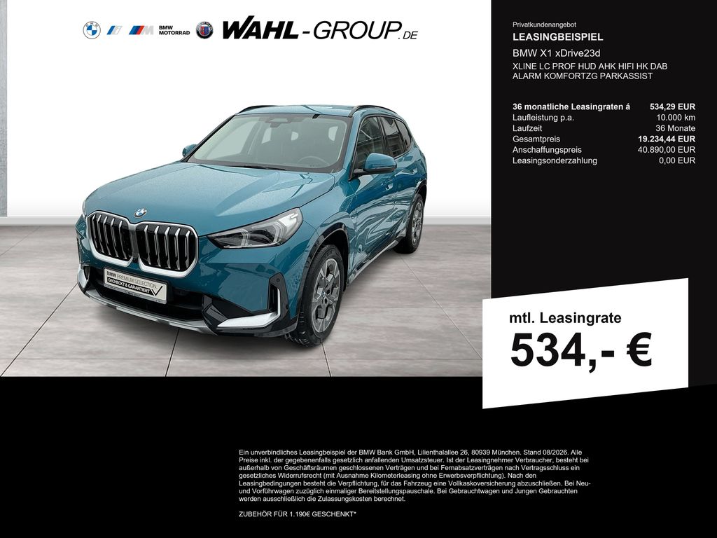 BMW X1 xDrive23d XLINE LC PROF HUD AHK HIFI HK DAB A