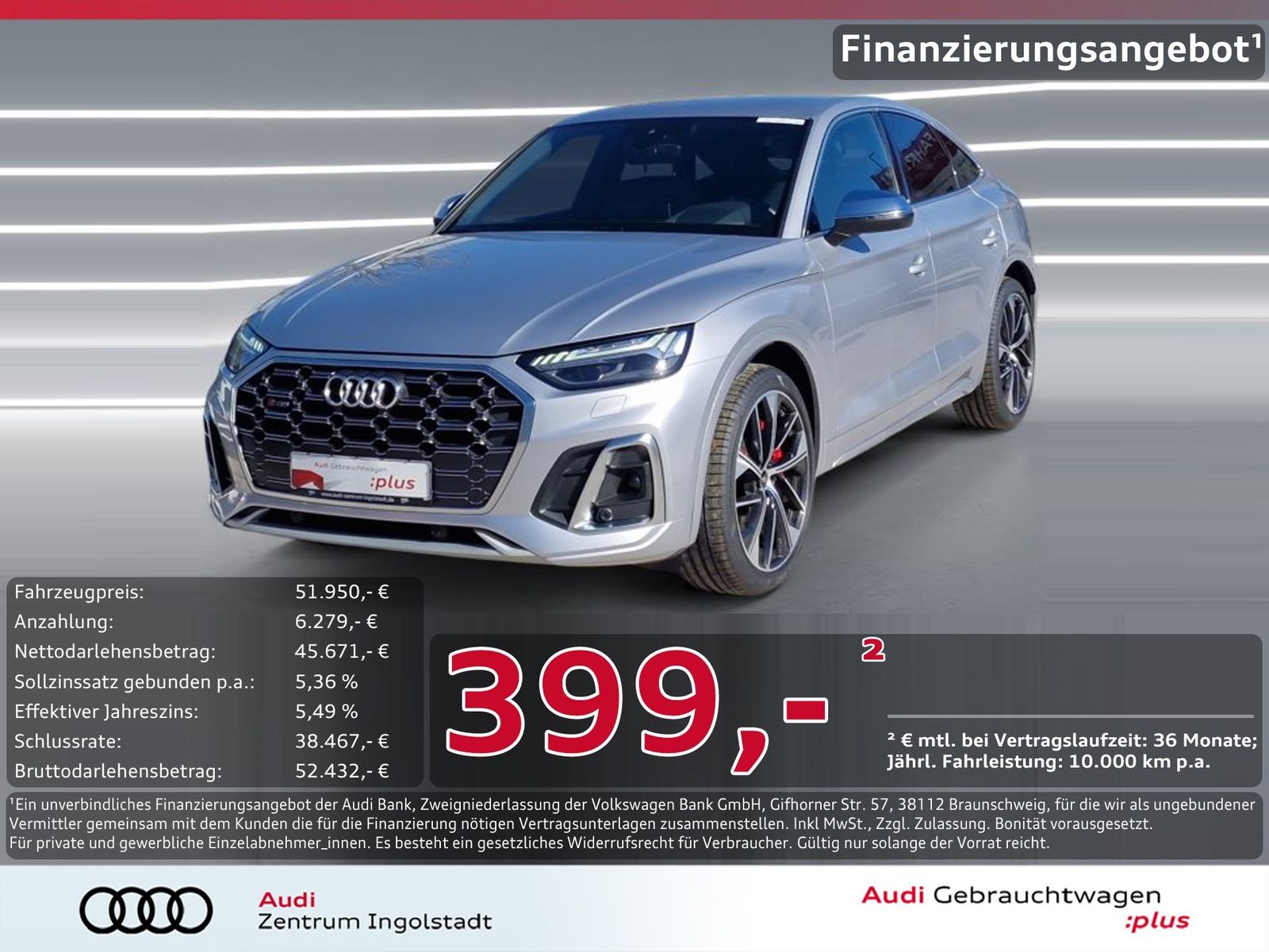 AUDI SQ5 Sportback TDI qu HuD STHZG Kamera MATRIX 21"