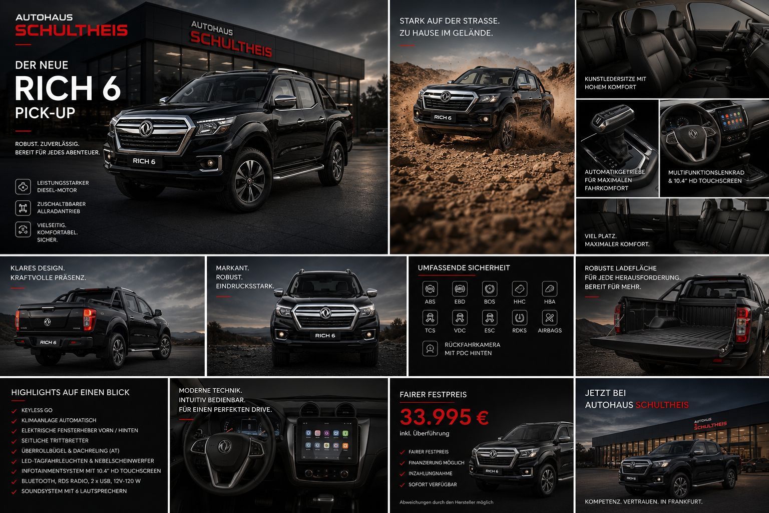 DFSK RICh 6 Pick Up MOBILITÄTSPARTNER IN FRANKFURT imagem 2