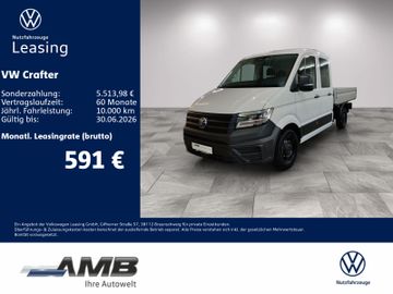 Volkswagen Leasingangebot: Volkswagen Crafter 35 DoKa Pritsche 2.0 TDI Autom./AHK/5J.G