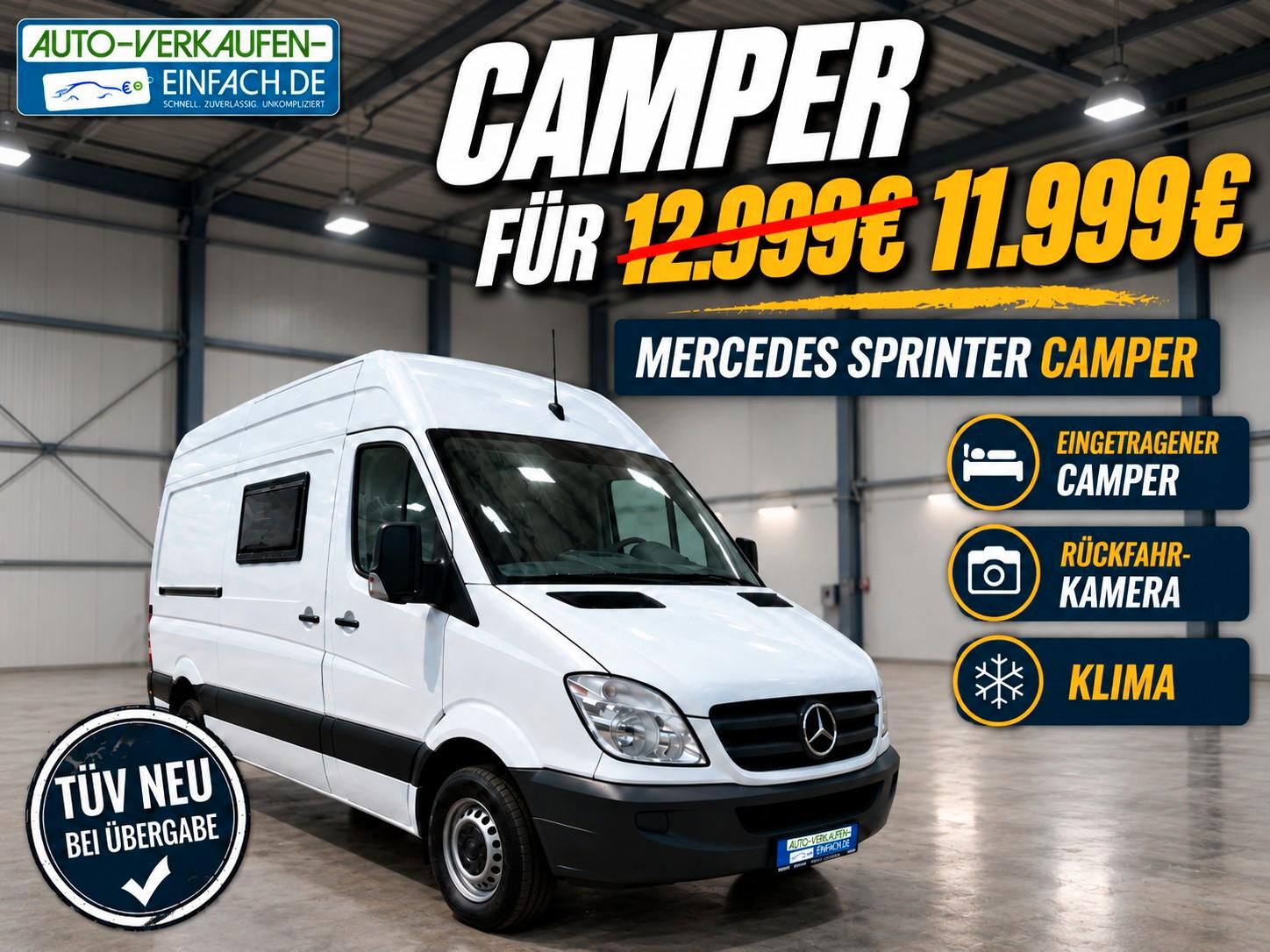 Mercedes-Benz Sprinter 313 CDI, L2H2, Camper-Umbau,RFK,Klima