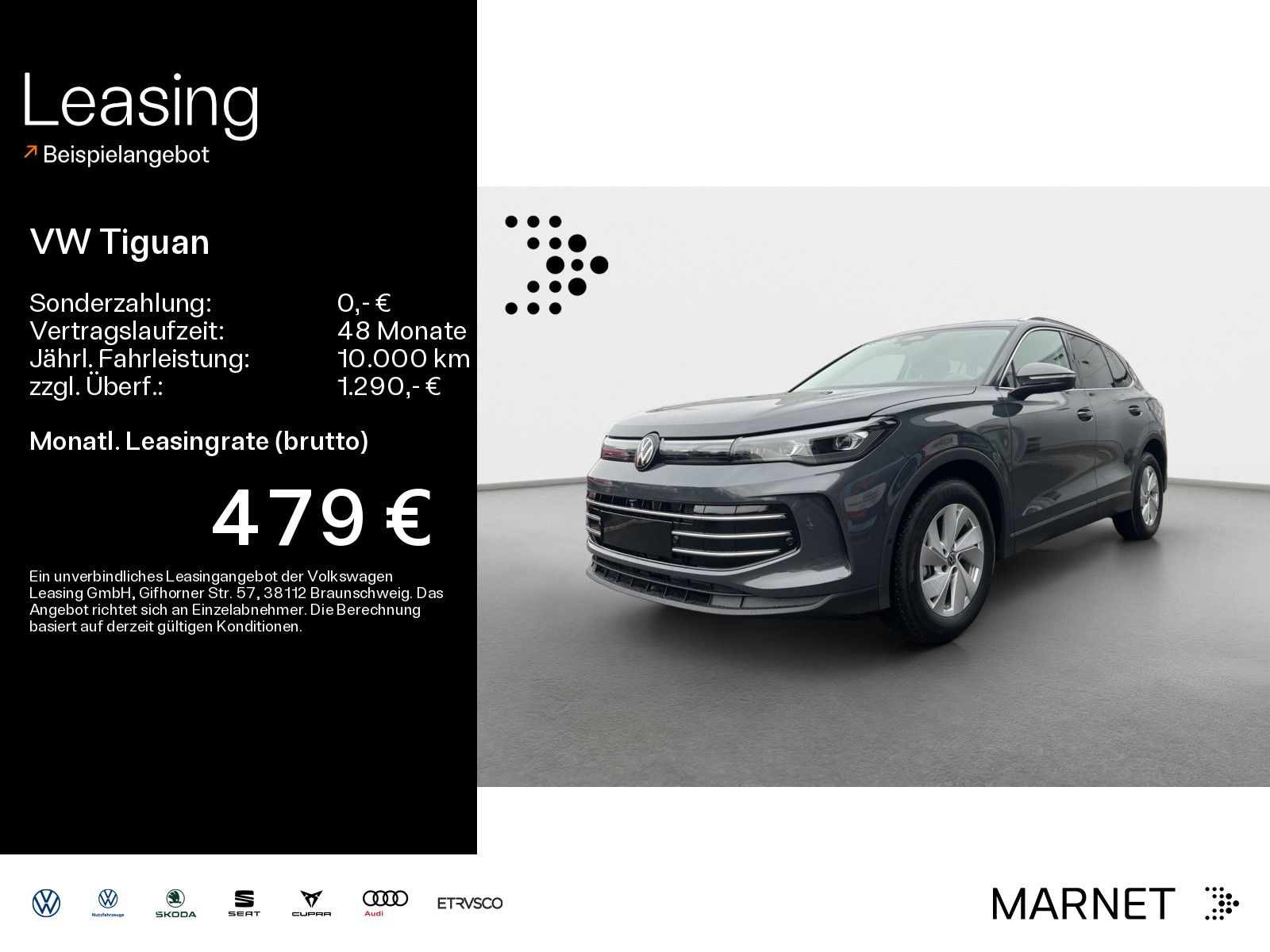 Volkswagen Tiguan Elegance 1,5 l eTSI OPF 110 kW (1 50 PS)