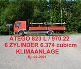 Mercedes-Benz ATEGO 823 970.22 6 ZYLINDER SCHLAFKABINE KLIMA - Mercedes-Benz Schlafkabine