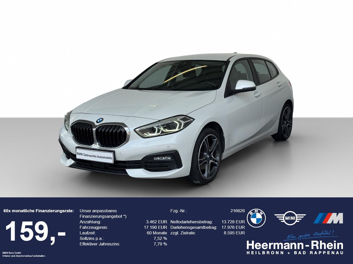 BMW 118i 5-trg. Advantage LiveCock.LED.Tempo.PDC.SHZ