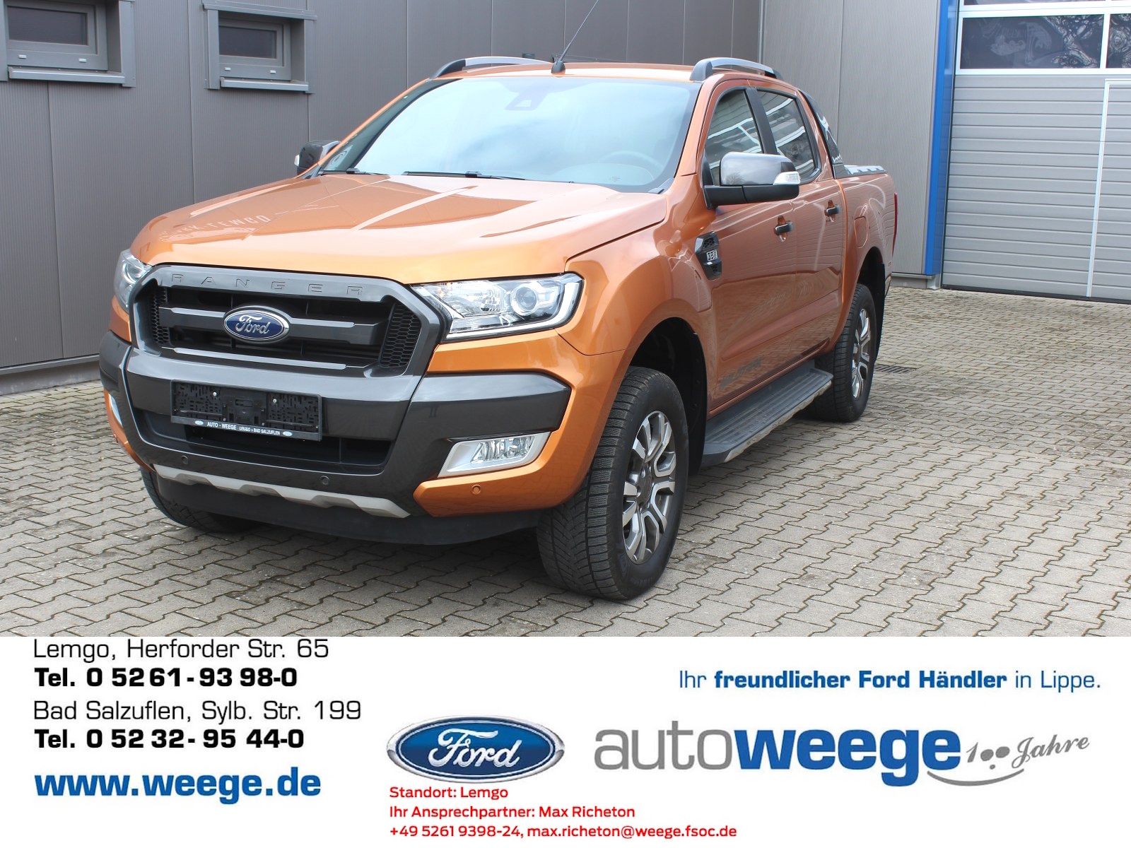 Fahrzeugabbildung Ford Ranger Wildtrak Doppelkabine 4x4 3,2 TDCi