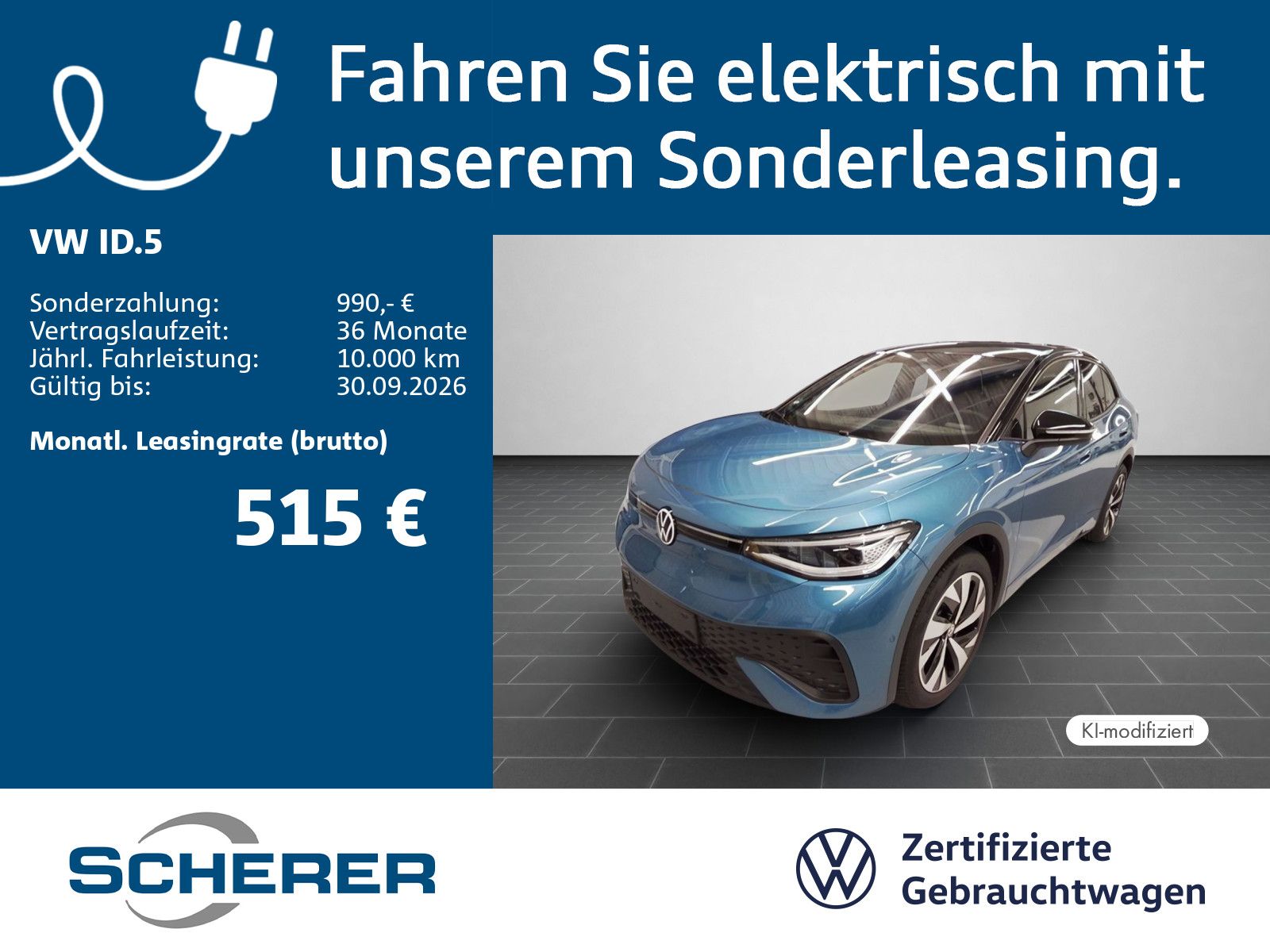 Volkswagen ID.5 Pro 77 kWh SOH 100% 360° ACC AHK foto 1