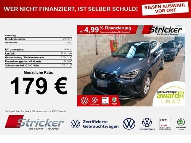 SEAT Arona FR 1.0TSI 179,-ohne Anzahlung App-Connect