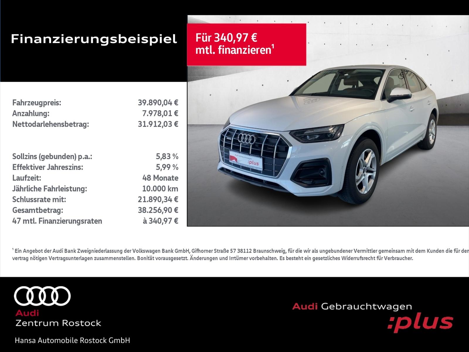 Audi Q5 Sportback 40 TFSI QUATTRO+NAVI+LED+TOP VIEW+V
