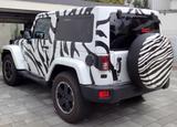 Jeep Wrangler Black Edition, weiß Zebrafolie 1.Hand - Jeep Wrangler in Essen