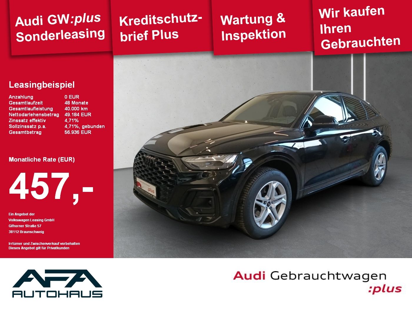 Audi Q5 Sportback 40 TFSI qu. S-Line*360°*AHK*Matrix