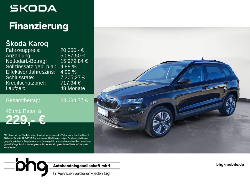 Karoq 1.5TSI Tour Navi connect LED Kessy sunset