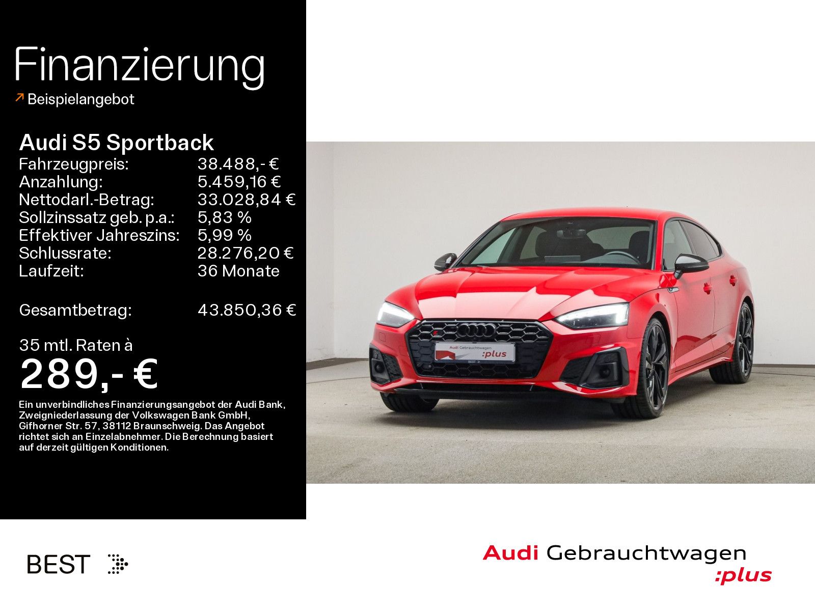 Audi S5 Sportback TDI Kamera, Navi, Carbon Style, 20"