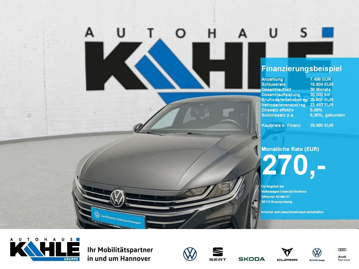 VW Arteon SB 2.0 TSI DSG R-Line