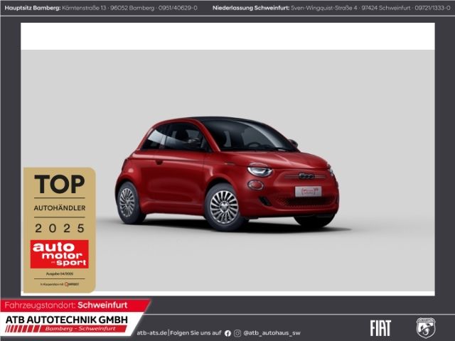 Fiat 500e Cabrio 23,8 kWh RED Komfort-Paket Apple Car