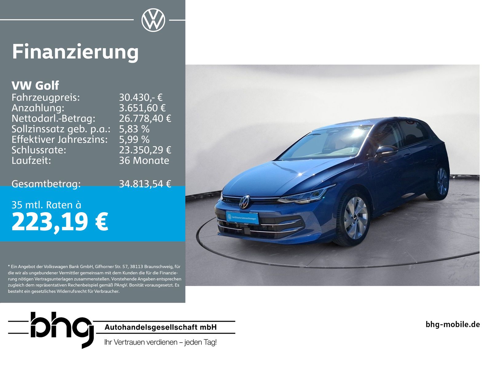 Volkswagen Golf 1.5 eHybrid DSG ENERGY #AHK #ACC #ANSCHLUSS