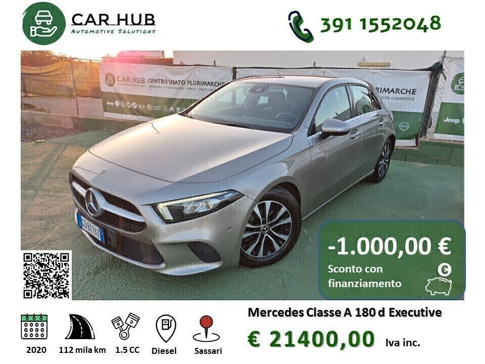 MERCEDES-BENZ Mercedes-benz Classe A 180 d Automatic Executive