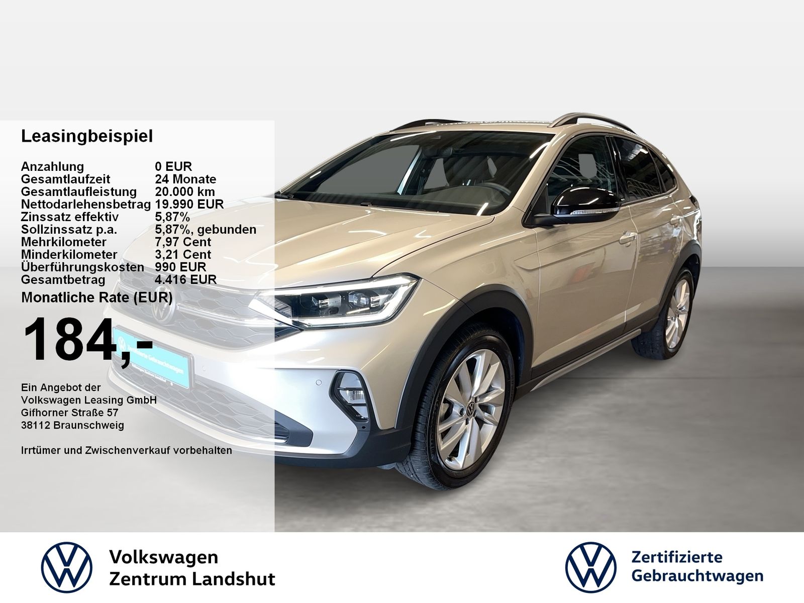 Volkswagen Taigo Move 1.0 TSI LED Klima ACC AHK KlimaA