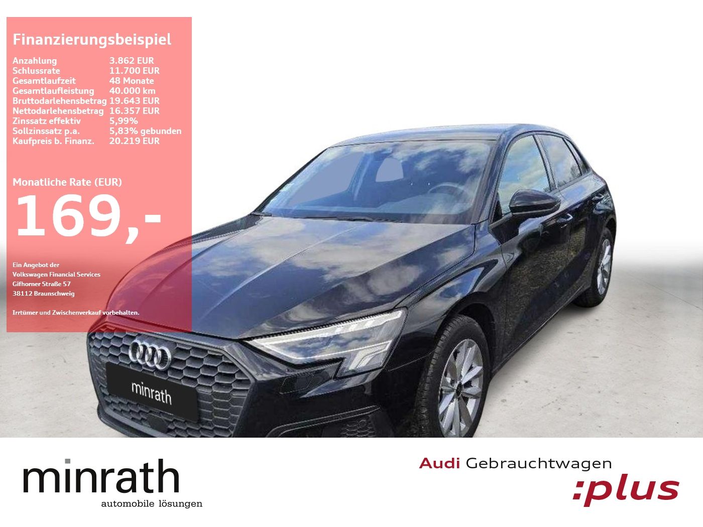 Audi A3 Sportback 30 TFSI S tronic LED+NAVI+APP+SHZ+L