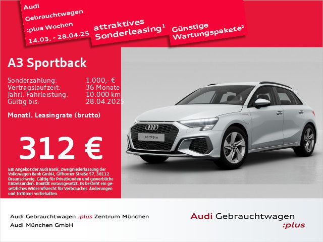 Audi A3 Sportback 40 TFSI e S tronic S line Matrix/Na