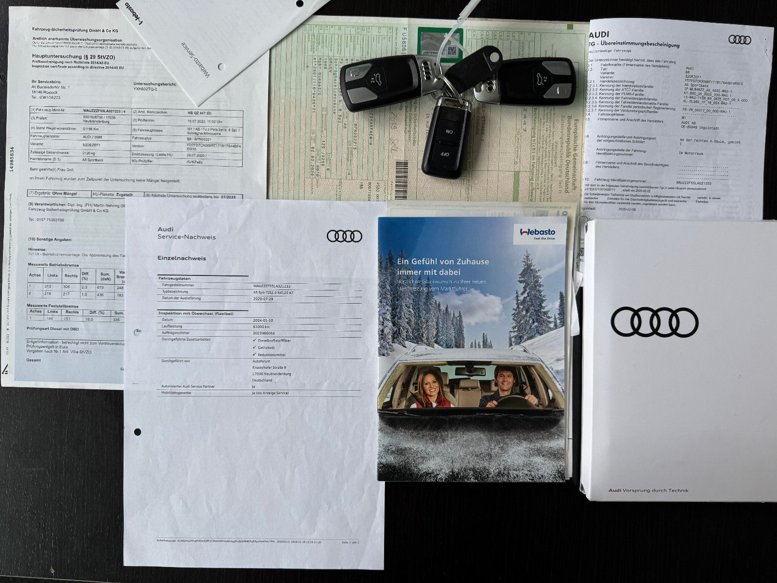 Fahrzeugabbildung Audi A5 SP S-TRONIC SONDERLACKIERUNG S-LINE MEGA VOLL