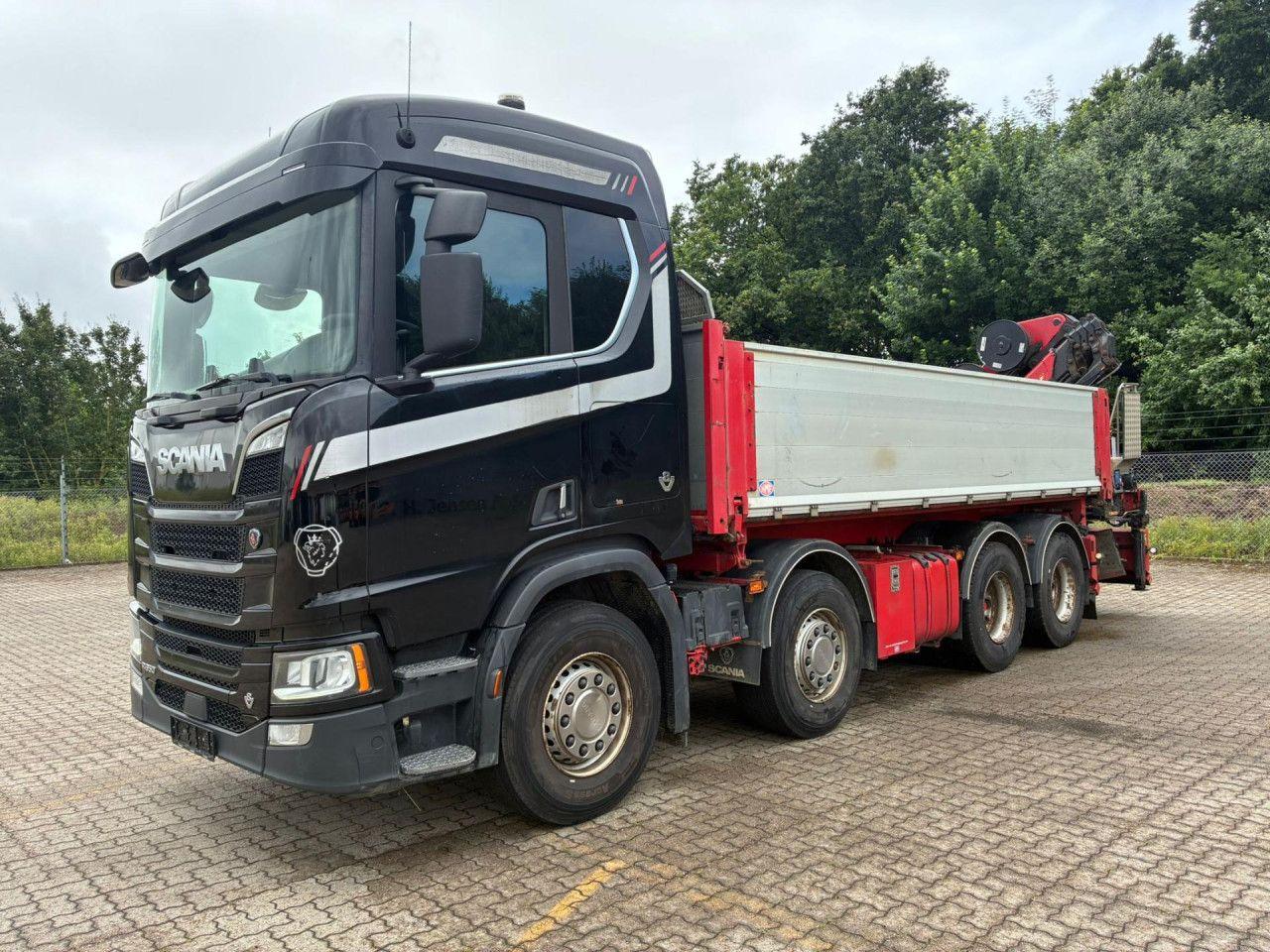 Scania R 650 B8x4NB Tip - HMF kran 2620