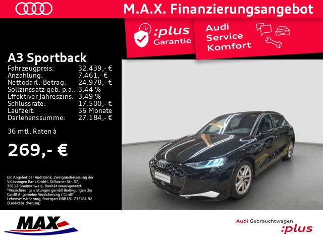 A3 Sportback 35 TDI ADVANCED +KAM+HUD+ACC+SONOS+