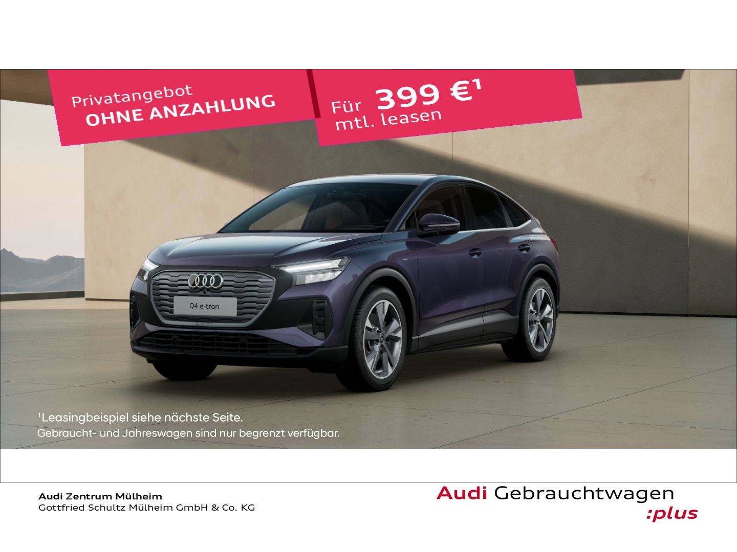 Audi Q4 e-tron Sportback 45 Navi LED virtual Sportsit