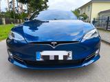 Tesla Model S 75D Allrad, Pano, Luftfederung uvm..  - blaue Tesla Model S