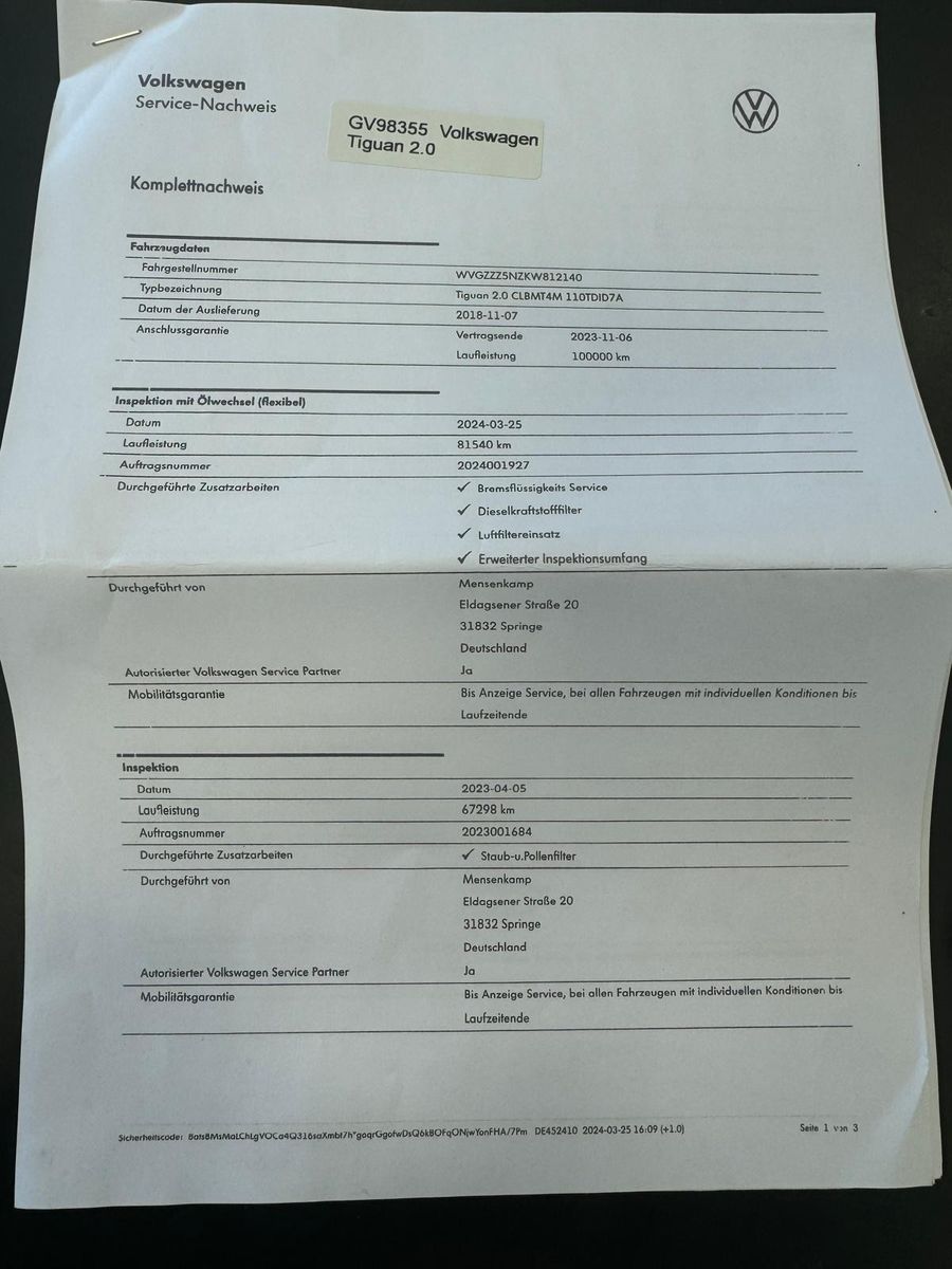 Fahrzeugabbildung Volkswagen Tiguan Join 4Motion / NAVI / KLIMA / 8-FACH