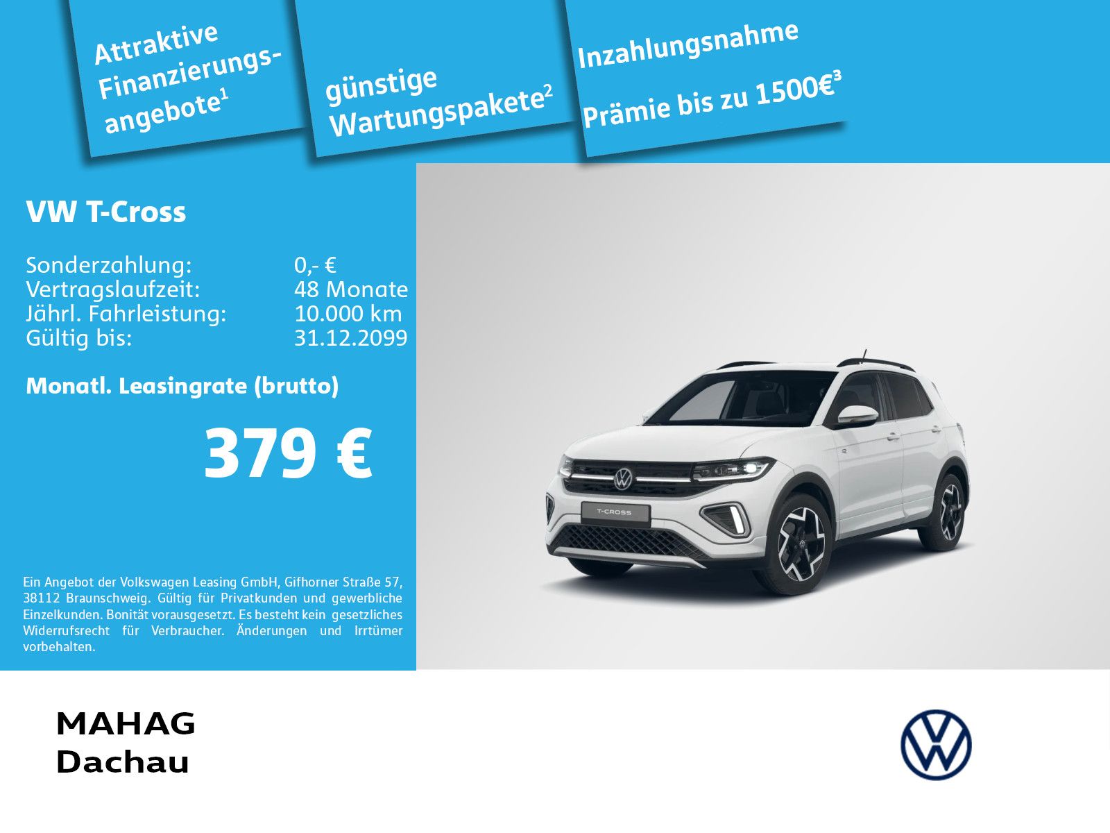 Volkswagen T-Cross R-Line 1.5 TSI IQ.Light Navi DigCock Par