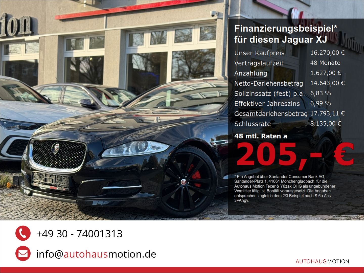 Jaguar XJ Premium Luxury Lang 3.0 S V6